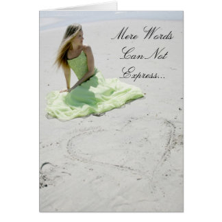 Cartão As meras palavras não podem expressar