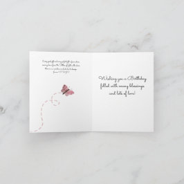 Cartão As Muitas Bênçãos da Borboleta Aniversário