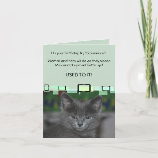 Cartão As Mulheres E Os Gatos Farão O Que Querem.