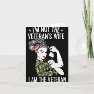Cartão As Mulheres Não Sou A Esposa Dos Veteranos.