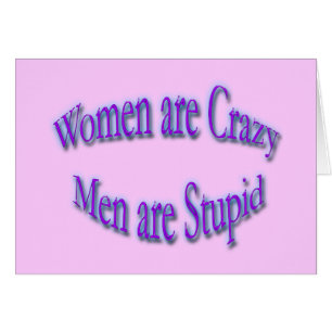 Cartão As mulheres são azul louco