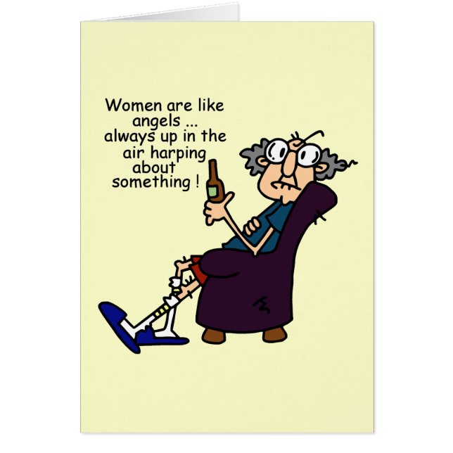 Cartão As Mulheres São Como Anjos (Frente)