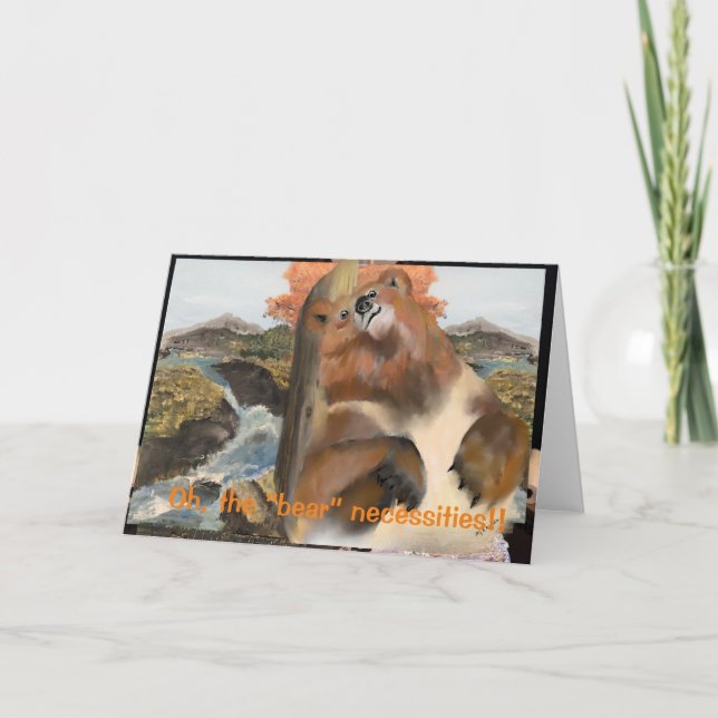 Cartão As necessidades do "Urso" (Frente)