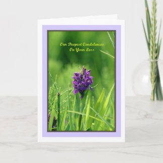 Cartão As Nossas Mais Profundas Condolências Ao Seu Cartã