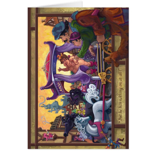 Cartão As Novas Roupas do Imperador (Frente)