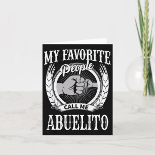 Cartão As pessoas favoritas me chamam de Abuelito Espanho