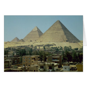 Cartão As pirâmides de Giza, c.2589-30 BC, reino velho
