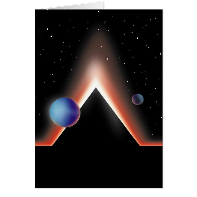 Cartão As planícies de Marte (Frente)