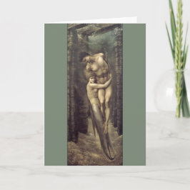 Cartão "As Profundidades do Mar", por Edward Burne-Jones