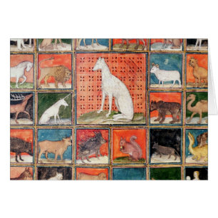 Cartão As propriedades dos animais: Os mamíferos