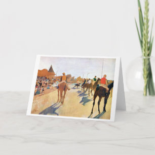 Cartão As Raças dos Cavalos (O Desfile), Edgar Degas