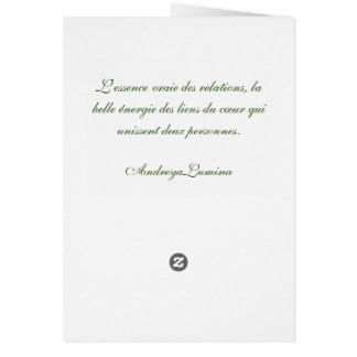 Cartão As relações do coração