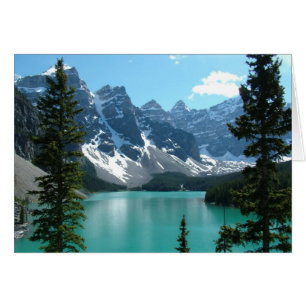 Cartão As Rochosas - Lago Moraine