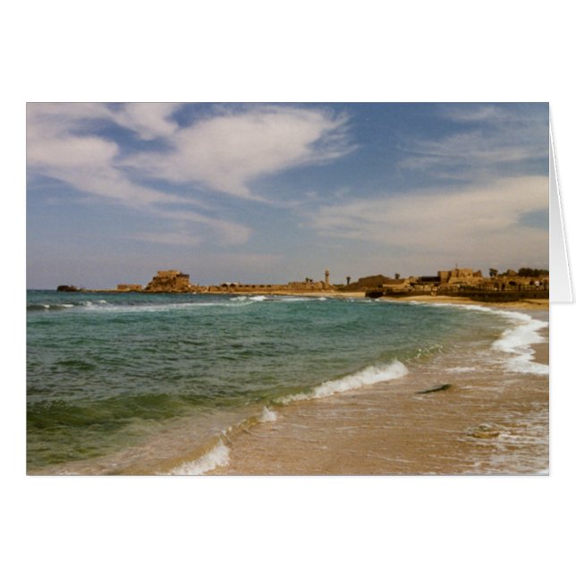 Cartão As ruínas de Caesaria (Frente Horizontal)