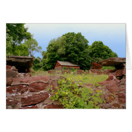 Cartão [As ruínas] Fazenda De Parede Pedra - Qualquer Pla