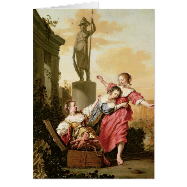 Cartão As três filhas de Cecrops (Frente)