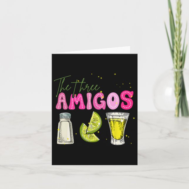 Cartão As Três Mulheres Bebidas Amicos Cinco De Mayo (Frente)