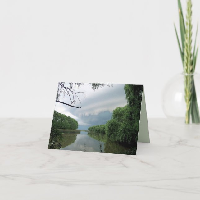 Cartão Às vezes uma tempestade de passagem… (Frente)