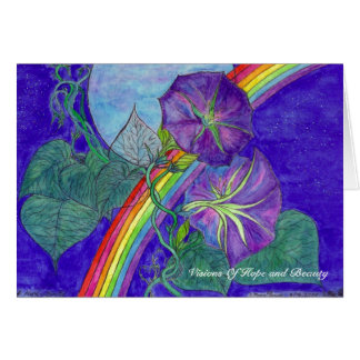 Cartão As visões da esperança & da beleza… com ele são