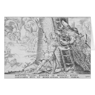 Cartão As vitórias de Charles V, 1527