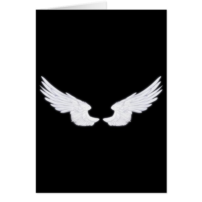 Cartão Asas Anjos Brancos (Frente)