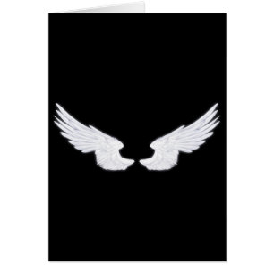 Cartão Asas Anjos Brancos de Queda