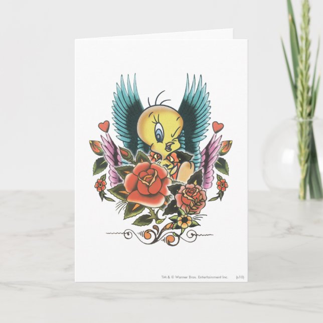 Cartão Asas Azuis Tweety (Frente)