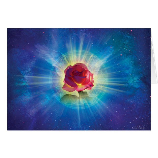 Cartão Asas cor-de-rosa (Frente Horizontal)