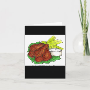Cartão Asas de Frango Buffalo Ny New York Hot Bbq Salsão