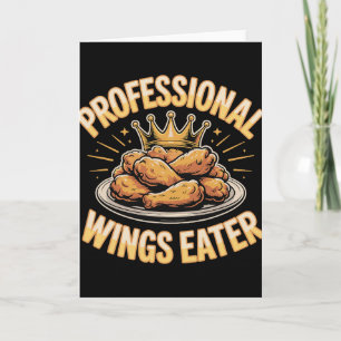 Cartão Asas de Frango Engraçadas Sabor Delicioso Frango F