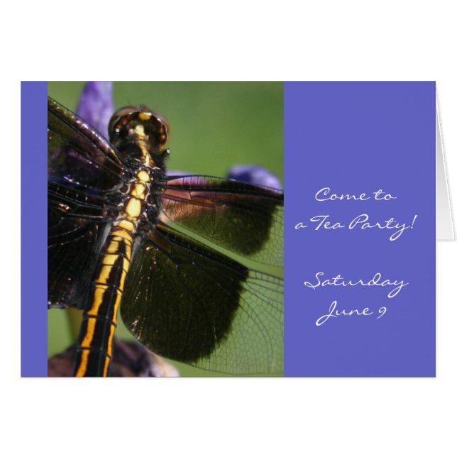 Cartão Asas Dragonfly (Frente Horizontal)