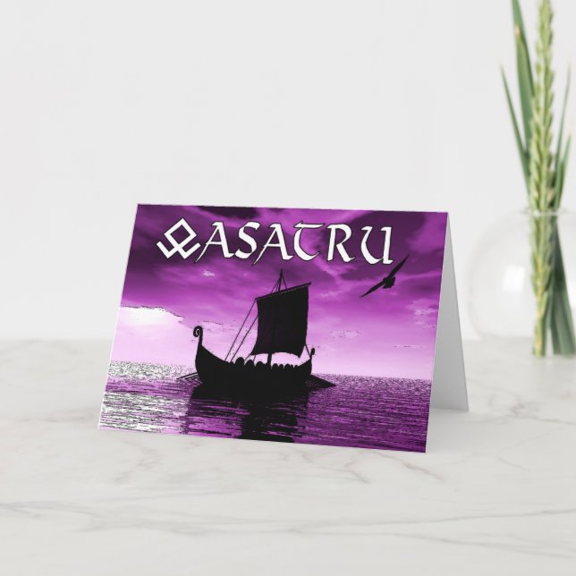 Cartão Asatru Greeting Card (Frente)