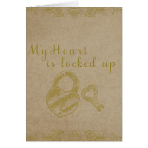 Cartão Ascendente fechado do coração