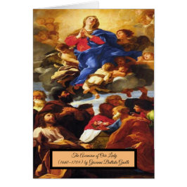 Cartão Ascensão de Nossa Senhora