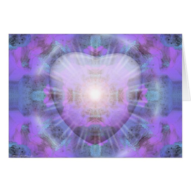 Cartão Ascensão do coração - elevações do amor! (Frente Horizontal)