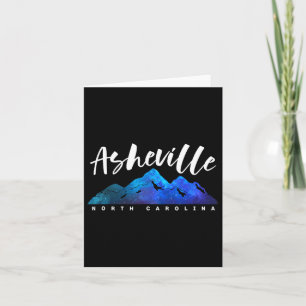 Cartão Asheville North Carolina Camping Hiking Skiking Fa