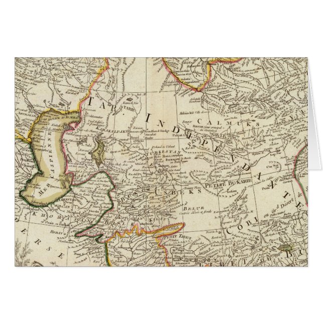 Cartão Ásia Central (Frente Horizontal)