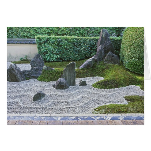 Cartão Ásia, Japão, Quioto, templo Daitokuji, Zuiho-in (Frente Horizontal)