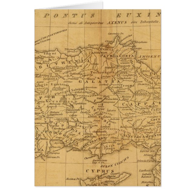 Cartão Asia Menor, Síria (Frente)