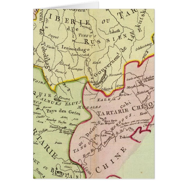 Cartão Ásia, Rússia, China (Frente)