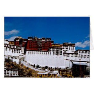 Cartão Ásia, Tibete, Lhasa, Palácio de Potala também conh