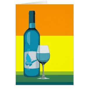 Cartão Asírio: Vidro e garrafa de pop