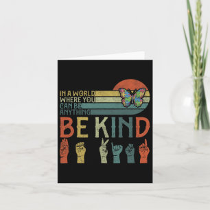 Cartão Asl Be Kind S