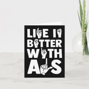 Cartão Asl Deficientes Auditivos E Língua De Sinais 2