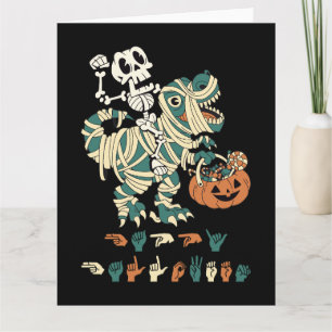 Cartão ASL Feliz Halloween II - Doce Temporada Assustador