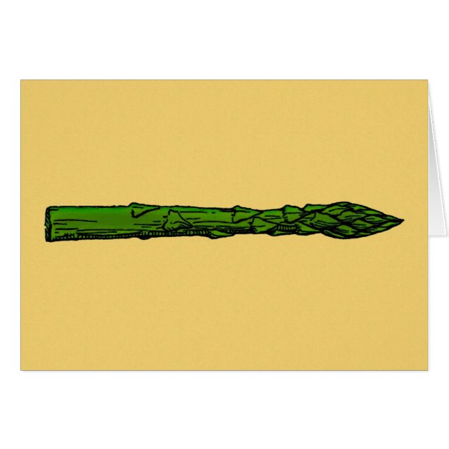 Cartão Aspargo (Frente horizontal)