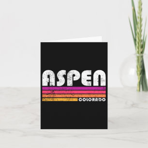 Cartão Aspen Colorado Co Mountain Skiing Vintage 80s Aspe