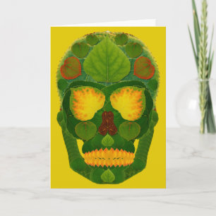 Cartão Aspen Leaf Skull 9