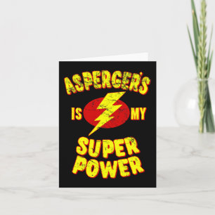 Cartão Asperger é meu super poder