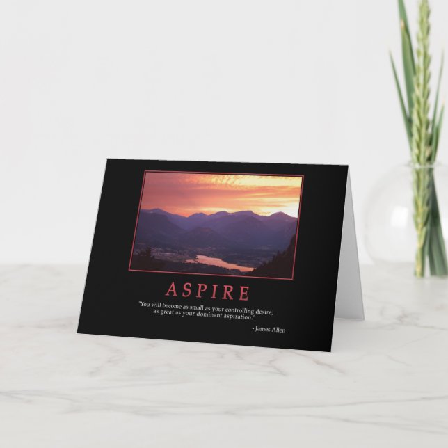 Cartão Aspire Greeting Card (Frente)